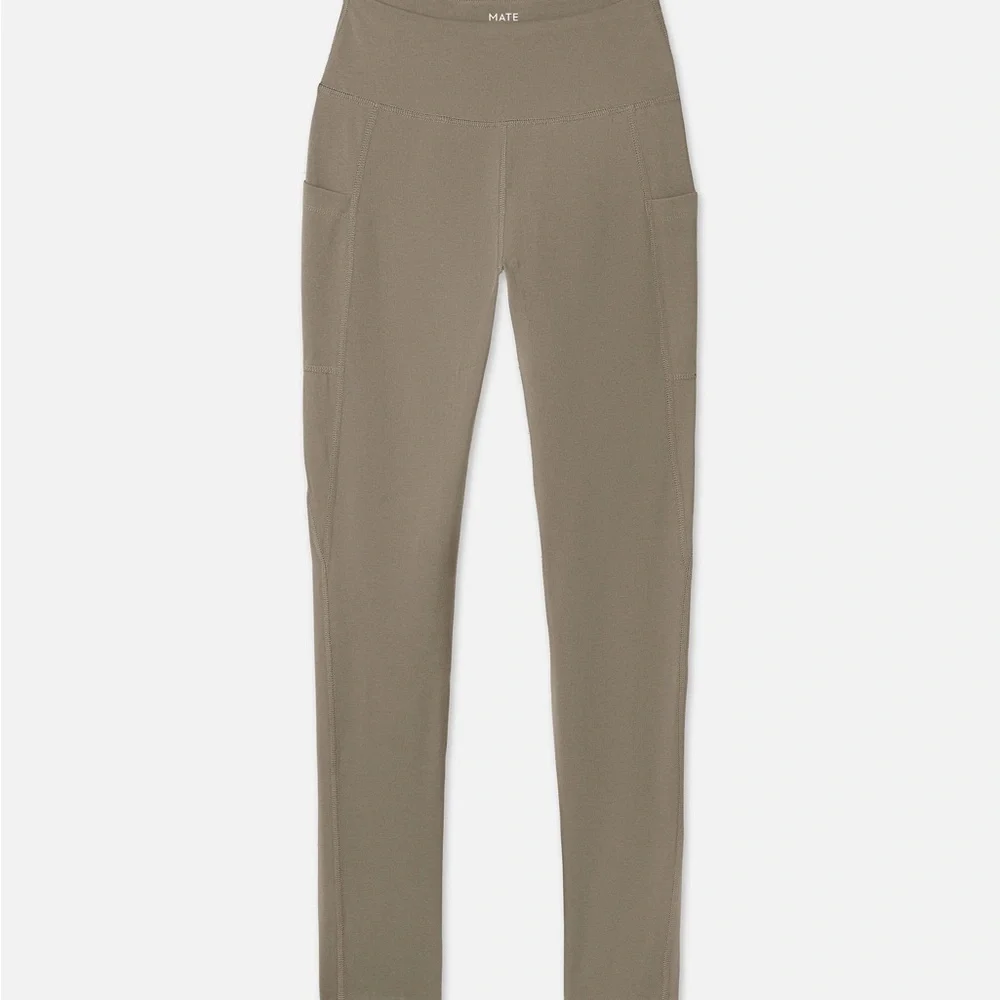 Mate the Label Organic Stretch Pocket Legging Medium Pebble - Picture 2 of 12